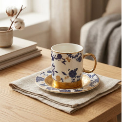 Coffee Cup and Saucer Set - 12 Pcs